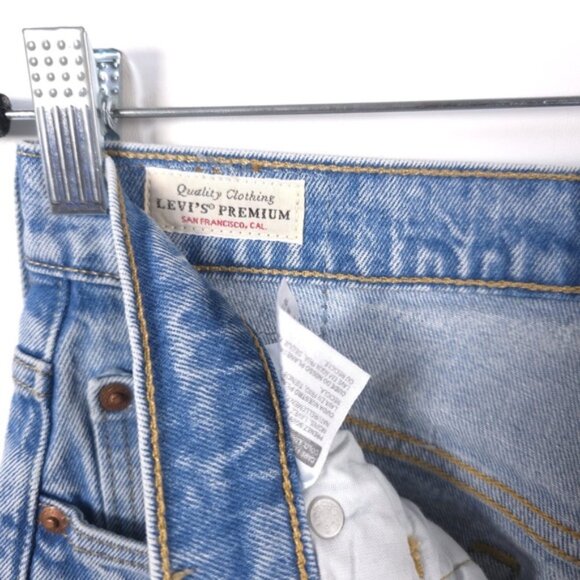 LEVI’S PREMIUM QUALITY CLOTHING‎ 501 S Skinny Button Fly Jeans High Rise W27 L28 - Picture 10 of 12